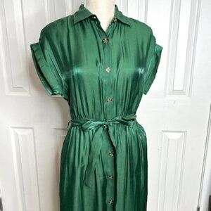 Melloday Emerald Green Midi Dress